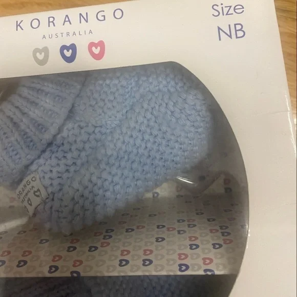 Baby Knitted Bootie in Powder Blue - Picture 3 of 7